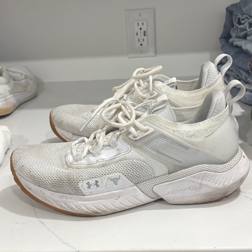 Under Armour Men’s White Hovr Athletic Shoes
